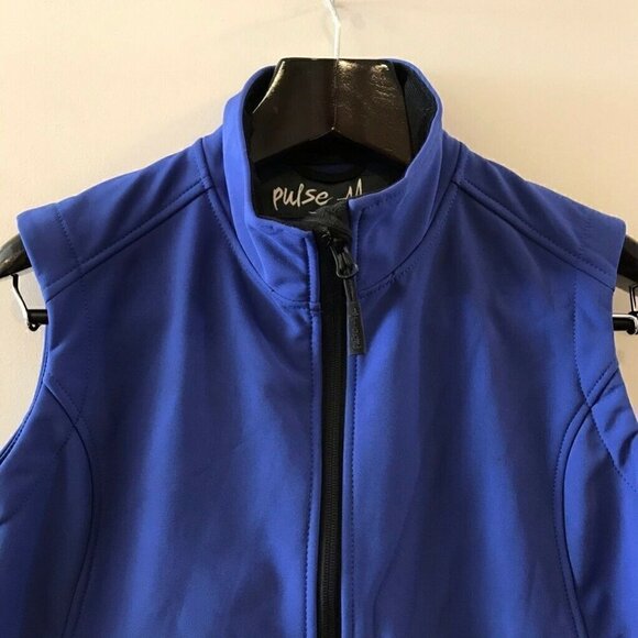 Pulse Zip Up Vest Blue Waterproof Windproof Large - Picture 2 of 8